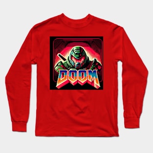 Doom Guy Retro Long Sleeve T-Shirt